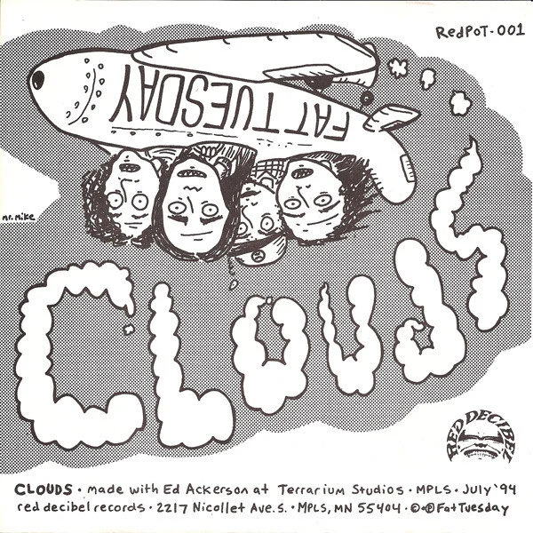 Clouds / Get On Your Bikes And Ride split seven-inch sleeve